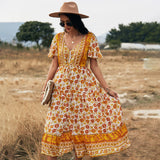 Russian Style Dress Casual Dress Women's Printed Wear