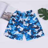 Mens Swim Trunks Fashionable Beach Pants Men's Casual 5-Point Pants Quick-Drying Swimming Trunks 5-Point Large Trunks Summer Big Panties Quick-Drying