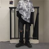 Harajuku Clothing for men Tshirt Classic Shirts Loose Loose-Fitting T-shirt Top plus Size Retro Sports