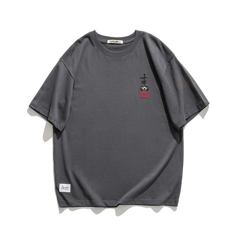 2022 Summer Man T Shirt Embroidered Half Sleeve