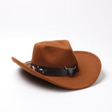 Bullhide Denim Hat Autumn and Winter Jazz Cowboy Hat Top Hat