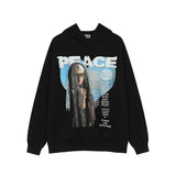 Men Fall Outfits Printed Hoodie Loose Thick Sports Jacket