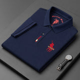 USPA Shirts Short-Sleeved T-shirt Summer Business Men's Embroidery Lapel Polo Shirt
