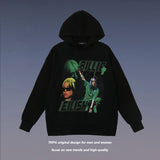 Men Fall Outfits Vintage Portrait Hoodie Men