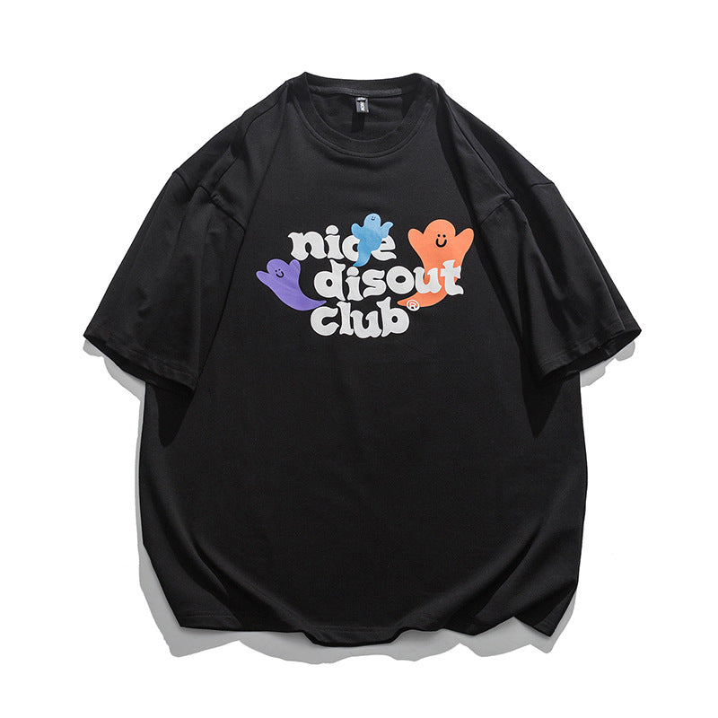 2022 Summer man t shirt Cartoon Printed Couple Short Sleeve