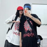 Harajuku Clothing Men's Tshirt Classic Retro Shirts Summer Printed Men's and Women's Hip Hop T-shirt Tops
