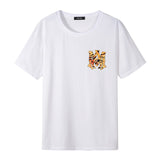 Amiri T Shirt Tiger Pattern Lettered Casual Round Neck