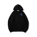 Autumn And Winter Cartoon Bear Square Arrow Velvet Padded Hooded Sweatshirt Men And Women Same Style