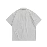 2022 Summer Man T Shirt Workwear Shirt Loose Solid Color