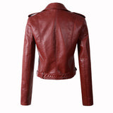 Studded Jackets Women's Autumn/Winter Leather Coat Leather Jacket