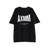Harajuku Clothing Men's T-shirt Classic Shirts Short Sleeve Letter Print T-shirt Loose Men's and Women's Pullover Top Bottoming