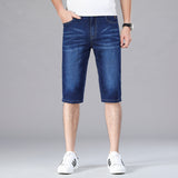Mens Jean Shorts Jeans Men Summer Denim Shorts Men's Slim Straight Cropped Pants Men's Casual Men's Pants