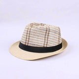 Fedora Hat Men's Top Hat Middle-Aged and Elderly Sun Hat Retro British Jazz Hat