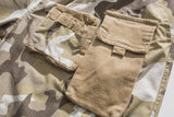 Men Shorts Men's Clothes Summer Wear Vintage Men's Shorts Casual Loose Camouflage Multi-Pocket Work Pants Shorts