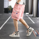 Mens Cargo Shorts Summer Overalls Pants Men's Outdoor Sports Cropped Basketball Pants Loose Casual Beach