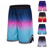 jogging shorts for men Slim Fit Muscle Gym Men Shorts Summer Shorts Men Muscle Workout Brothers Sport Running Training Gradient Breathable Shorts