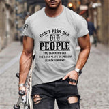 Tactics Style T Shirt for Men Men's Summer Vintage Letter Print Short Sleeve round Neck Loose-Fitting T-shirt Top