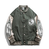 Varsity Jacket for Men Baseball Jackets American Baseball Uniform Jacket Men's Spring and Autumn Stitching Loose Casual Jacket Top