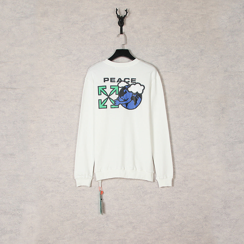 Arrow Round Neck Sweater Loose Bottoming Shirt