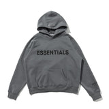 Fog Fear of God Hoodie Chest Letter Hoodie Sweater Men and Women Essentials Fleece-Lined Hooded Loose Coat