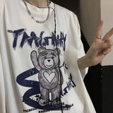 Harajuku Clothing Men's Tshirt Classic Shirts Summer Vintage Printed Casual round Neck Short Sleeves T-shirt for Men
