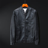 Urban Leather Jacket Spring/Autumn/Winter PU Leather Jacket for Men