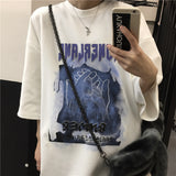Harajuku Clothing for men Tshirt Classic Shirts Summer Cool Printed Loose T-shirt