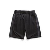 Men Shorts Side Zipper Straight Cargo Pants
