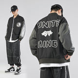 Varsity Jacket for Men Baseball Jackets American Baseball Uniform Jacket Men's Spring and Autumn Stitching Loose Casual Jacket Top