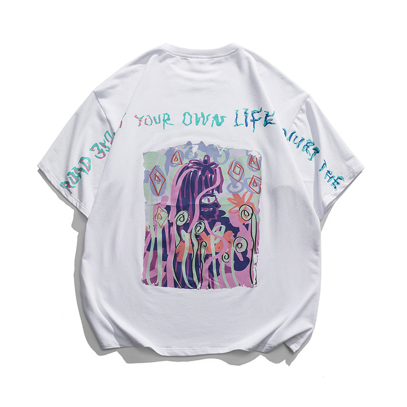 2022 Summer man t shirt Printed Short Sleeve