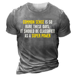 Man T Shirt round Neck Short Sleeve Printed Loose