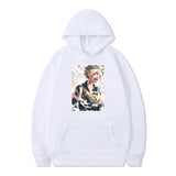 Maroon Graphic Hoodie Print