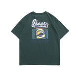 Men T Shirt Summer Casual Tops Men's Clothes Summer Wear Retro Men's round Neck Short Sleeve Beautiful Casual Helmet Printed T-shirt Fashion