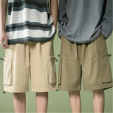 Men Cargo Shorts Workwear Shorts Men's Summer Hong Kong Style Fifth Pants Loose Versatile Casual Pants Men's Korean Style Trendy Track Pants