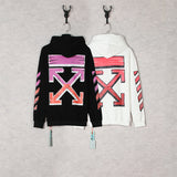 Autumn And Winter Gradient Arrow Pattern Hooded Sweater For Men And Women