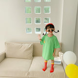 Baby Smiley Printed Shirt Girls' Short Sleeve
