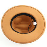Fedora Hat British Gentleman Fedora Hat Men's and Women's Woolen Felt Top Hat