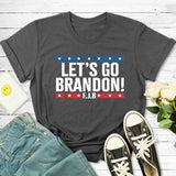 Let's Go Brandon T Shirt Men's and Women's Short-Sleeved T-shirt Short-Sleeved Top