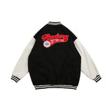 Men Fall Outfits Contrast Color Bomber Jacket Coat