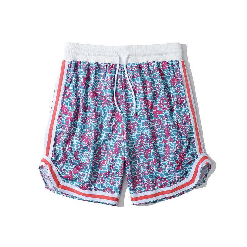 Basketball Shorts Tkpa National Fashion Retro Paisley Casual Cropped Pants Men and Women Loose Basketball Shorts
