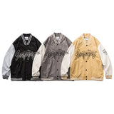 Varsity Jacket for Men Baseball Jackets Spring Men's Casual Jacket Baseball Collar Jacket
