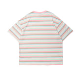 Men's T Shirt Summer Casual Tops Short Sleeve Striped T-shirt Men's round Neck Half Sleeve Boyfriend Harajuku Style Street Fashion Loose Half Sleeve