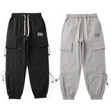 Men's Multi-Pocket Elastic Waist Large Size Retro Sports Harajuku Style Trendy Casual Pants Men Pants
