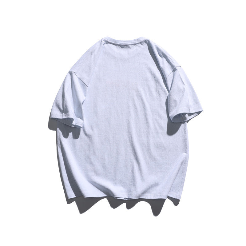 2022 Summer man t shirt Water Drop Embroidered Crew Neck Short Sleeve