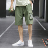 Men Cargo Shorts Men's Summer Outdoor Casual Sports Cargo Loose Ice Silk Fifth Pants