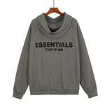 Fog Essentials Long Sleeve round Neck Neck Sweatshirt Autumn and Winter Fog Season 7 3D Embossed Terry Hooded Sweater