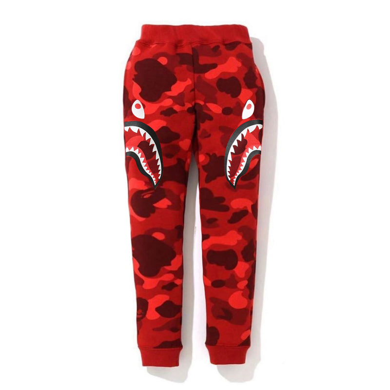 A Ape Print for Kids Pant Children Camouflage Shark Trousers Sweatpants Cartoon Casual Pants