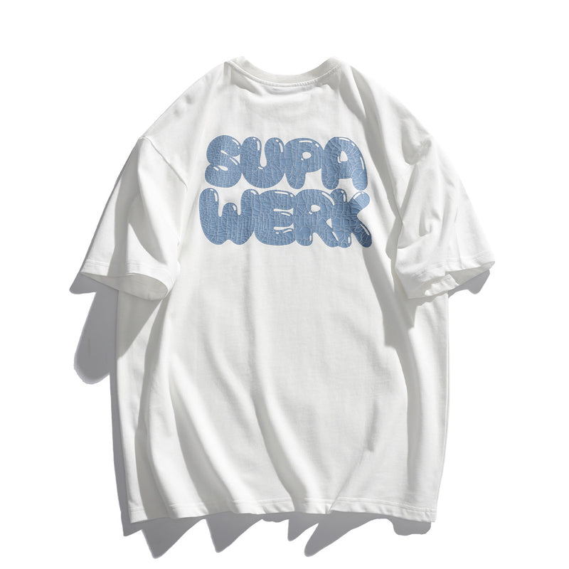 2022 Summer Man T Shirt Letter Crew Neck