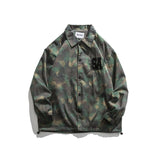 Camouflage Varsity Jacket Casual Long Sleeve Coat