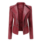 Urban Leather Jacket Women's Detachable Spring and Autumn Coat Women's Jacket